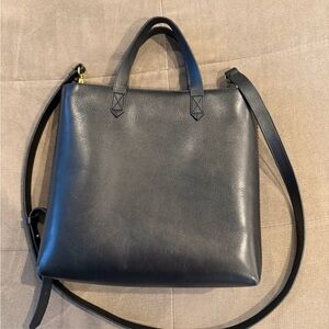 Madewell Black Genuine Leather Transport purse